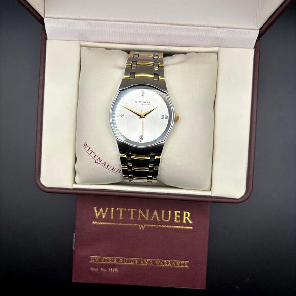 Wittnauer Montserrat 12D01 Men’s Two Tone Stainless Steel Sapphire Crystal Watch - Picture 5 of 17